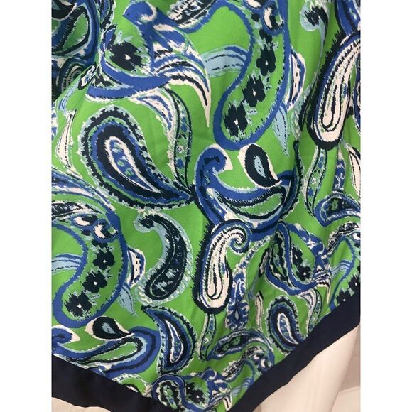 Asymmetrical Paisley Print Blouse / Tunic Size M - Picture 5 of 6